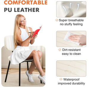 Sedie <span class=keywords><strong>da</strong></span> <span class=keywords><strong>Pranzo</strong></span> Ergonomiche Rivestite in Pelle con Design Moderno <span class=keywords><strong>e</strong></span> Lussuoso per Sale <span class=keywords><strong>da</strong></span> <span class=keywords><strong>Pranzo</strong></span> <span class=keywords><strong>e</strong></span> Soggiorni - Product Image 3