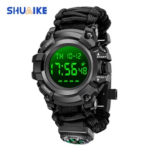 Nouvelle montre numérique à boussole, chronographe, multifonction, montre LED pour étudiants, montre de sport de plein air, camouflage, mode, montre électronique pour hommes - Product Image 5