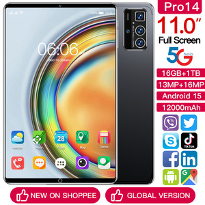 แท็บเล็ต Pro 14 ขนาด 11 นิ้ว รุ่น Vault ความจุ 16GB+1TB กล้อง 108MP แบตเตอรี่ 8000mAh รองรับ 5G ซิมคู่+TF ชิปเซ็ต MTK Wi-Fi ระบบปลดล็อคด้วยใบหน้า Zero Ray  ระบบสแกนลายนิ้วมือ หน้าจอ AMOLED 120Hz - Product Image 4