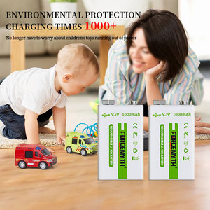 Dung lượng cao 1000mAh USB di động có thể sạc lại pin <span class=keywords><strong>9V</strong></span> USB Lithium Ion pin cho dụng cụ điện tử - Product Image 6