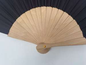 BSBH ventilateur en bois vierge bricolage personnalisé 23cm ventilateur à main Portable peinture couleur blanche ventilateur pliant - Product Image 3