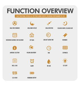 Nouvelle montre <span class=keywords><strong>de</strong></span> prière musulmane automatique en arabe et en anglais, boussole <span class=keywords><strong>de</strong></span> luxe, Qibla, Skmei 1667 - Product Image 6