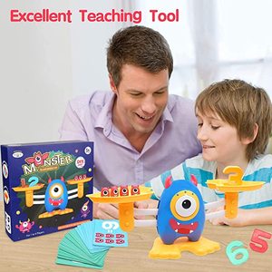 Jouets éducatifs STEM pour enfants, best-sellers en ligne, cadeau d'apprentissage, jeu d'équilibre <span class=keywords><strong>monstre</strong></span>, jeux de comptage DIY, jeu de <span class=keywords><strong>math</strong></span>ématiques cool, en plastique, pour <span class=keywords><strong>les</strong></span> enfants de 2 à 7 ans - Product Image 3
