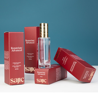 Emballage de parfum de luxe personnalisé, boîte en carton, logo personnalisé, boîte recyclée avec impression UV et estampage à chaud, laminage mat