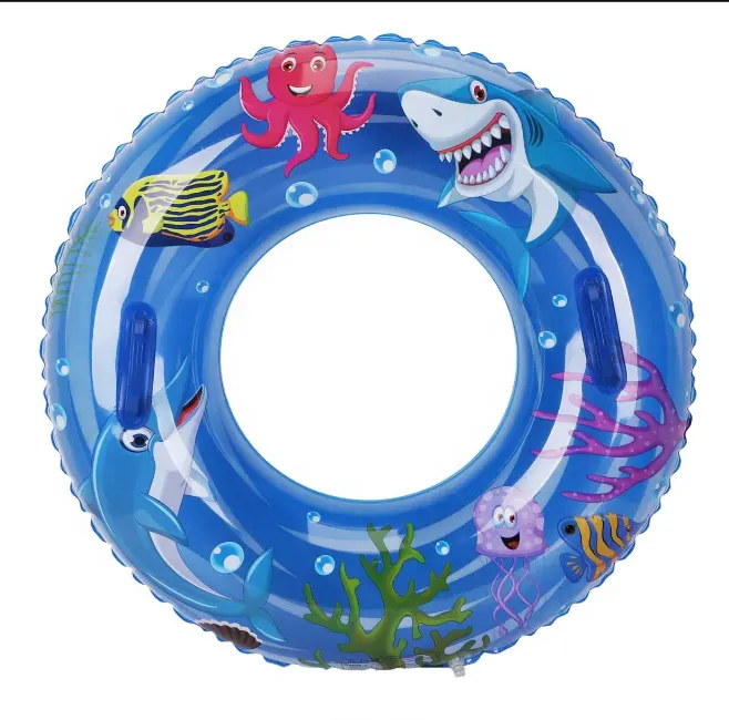 hot selling blue tube kids or adult swimming float ring equipment toy in summer beach or lake water playing