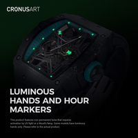 Montre mécanique pour homme en fibre de carbone, choix des collectionneurs, de style cyber taurin, recommandée pour les fêtes.