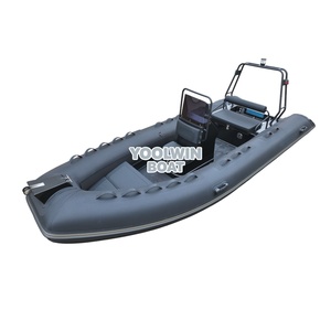 Bote Inflable Semirrígido <span class=keywords><strong>Zodiac</strong></span> RIB480 de 16 pies Personalizado en China, Bote RIB con Remos y Motor Fuera de Borda - Product Image 3