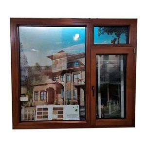 <span class=keywords><strong>Fenêtre</strong></span> à <span class=keywords><strong>battant</strong></span> moderne en bois recouvert d'aluminium avec isolation thermique, fonction <span class=keywords><strong>oscillo</strong></span>-battante, double vitrage pour chambre et usage extérieur - Product Image 4