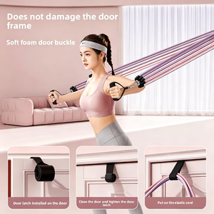 Set de Entrenamiento de Resistencia con Pedales de Látex, Equipo Elástico para Ejercicios de Hombros y Espalda para Niños, Banda de Fitness y Set de Entrenamiento - Product Image 3