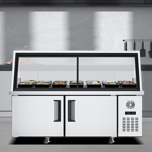 Thương mại Countertop hiển thị tủ lạnh Deli truy cập thịt tủ lạnh Deli Showcase Deli hiển thị truy cập tủ lạnh - Product Image 2