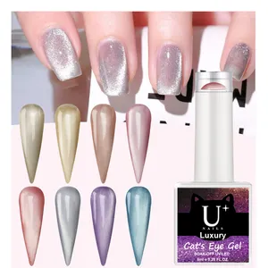 Professional Nail Polish UV Gel Factory High Quality Nails Suppliers 8 Colors Moonlight Cat Eye Gel polish