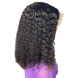 Parrucca <span class=keywords><strong>in</strong></span> Capelli Umani Vergini Ricci Crespi 13x4 con Pizzo Svizzero, Densità 200, Pre-Plucked con Baby Hair, 16 Pollici, 230g, Durata <span class=keywords><strong>Anno</strong></span> e Mezzo - Product Image 3