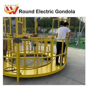 Plataforma suspendida eléctrica redonda personalizada para la limpieza <span class=keywords><strong>de</strong></span> <span class=keywords><strong>chimeneas</strong></span> y tanques <span class=keywords><strong>de</strong></span> aceite Cesta <span class=keywords><strong>de</strong></span> acero galvanizado por inmersión en caliente - Product Image 2