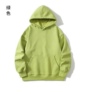 เสื้อฮู้ดผู้ชาย ผ้าฝ้ายฟลีซ 100% 300gsm ทรงปกติ สีพื้น สวมใส่สบายๆ สำหรับฤดูใบไม้ร่วง มีลายพิมพ์ตามสั่ง - Product Image 5