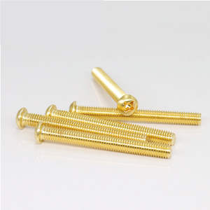 Tornillo de cabeza plana cruzada de latón de alta precisión personalizado Doble accionamiento Phillips Cruz empotrada DIN7985 estándar para automoción marina - Product Image 3