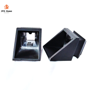 Matt Black Angled Baluster Base Shoes for 1/2" Iron Spindles Metal <strong>Stair</strong> <strong>Parts</strong> Wholesale - Product Image 3