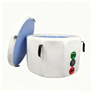 Bañera portátil ovalada con tecnología Drop Stitch para adultos, bañeras grandes de plástico para uso en exteriores - Product Image 1