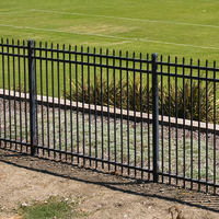 Clôture en acier thermolaqué de haute qualité, portail coulissant, panneau de clôture tubulaire en aluminium pour jardin ou clôture industrielle