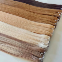 Extensions de cheveux humains invisibles injectées directement de l'usine, sans couture, en cheveux européens bruts, double épaisseur, prêtes à être expédiées