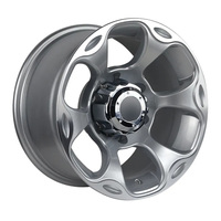 Rines de Aleación Multirradio de 15 Pulgadas para Todoterreno, Acabado Negro Mecanizado, para Suzuki Jimny, Jeep Wrangler, 4x4, SUV, Rines Clásicos Fundidos