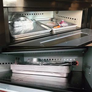 <span class=keywords><strong>Four</strong></span> commercial de pizza de gaz de plateaux de la plate-forme quatre de <span class=keywords><strong>double</strong></span> d'équipement de boulangerie pour le restaurant - Product Image 3