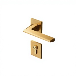 Square Zinc Minimalist Hotel Design Door & <b>Window</b> <b>Handle</b> Easy Installation Ambidextrous Feature 5-Year Warranty Touch Control - Product Image 2