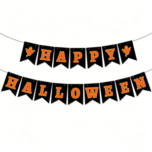 Nuove decorazioni per feste di Halloween con striscioni a tema zucca e <span class=keywords><strong>Batman</strong></span>, riutilizzabili, in carta, per interni ed esterni - Product Image 3