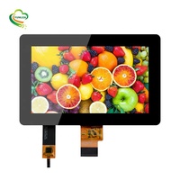 Écrans LCD de voiture 7 pouces 1024*600 RGB / LVDS 450 nit, écrans tactiles Android