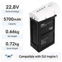 Batterie de vol intelligente TB48 pour drone Inspire 1, 22,8 V 5700 mAh Li-Polymère pour drone DJI Inspire 1