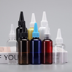 50ml pointed spout <b>bottle</b>, glue <b>bottle</b>, PET transparent plastic <b>bottle</b>, sand painting grout <b>bottle</b>, in stock. - Product Image 2