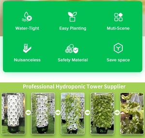 Prix d'usine Agriculture en intérieur <span class=keywords><strong>9</strong></span> couches 36 trous Serres agricoles pour laitue Système de tour hydroponique verticale pour la maison - Product Image 5