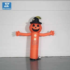 Sombrero <span class=keywords><strong>de</strong></span> bruja inflable <span class=keywords><strong>de</strong></span> Halloween modelo fantasma con luces LED para decoración <span class=keywords><strong>de</strong></span> patio - Product Image 6