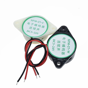 Alarm 95DB Panas Desibel Tinggi <span class=keywords><strong>3</strong></span>-24V 12V Buzzer Elektronik Alarm Bip Kontinu untuk <span class=keywords><strong>Arduino</strong></span> SFM-27 HYT-3015 - Product Image 2