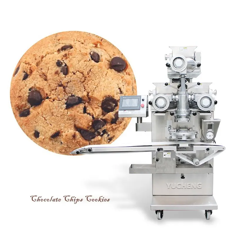 싸구려 완전 자동 Encrusting 메이커 초콜릿 두 가지 색상 만들기 쿠키 기계 만들기