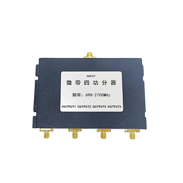 RF Connector 4 Way SMA Female Microstrip Splitter 698-2700 MHZ Power Divider Splitter