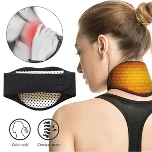 Boyun Brace turmalin kemer desteği koruyucu termal manyetik terapi boyun Pad Wrap Guard ayarlanabilir yaka boyun MassagerHA01627