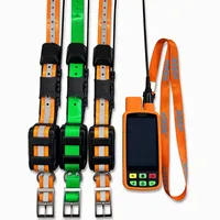 Traceur GPS pour chien ESEEK 4G LTE VHF, localisateur de chasse longue portée 15 km avec voix en temps réel -- 1 terminal portable, 3 colliers