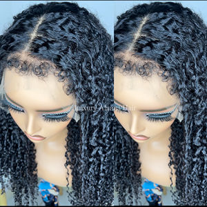 Nouveauté 2024 : Perruque Lace Front Cheveux Vierges Humains Cambodgiens Afro Crépus Kinky avec Baby Hair, Densité 200%, Voile de 13x6 ou 13x4 - Product Image 1