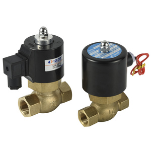 US-25 مادة نحاسية 1 "220VAC طيار مغلق عادة Way صمام لولبي بخار الماء بدرجة حرارة عالية - Product Image 1