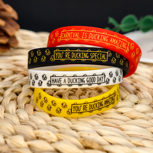Bracelet en silicone motif canard Bracelet inspirant Citations inspirantes Bracelet en silicone Jeu de canard Cadeau de fête