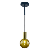 Lampe suspendue en verre de style chinois moderne, luminaire décoratif simple nordique, lustre rond à LED, luminaire suspendu au plafond