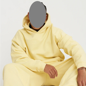 High Quality Solid Cotton <strong>Hoodies</strong> Heavyweight Fleece <strong>Hoodies</strong> Custom Blank Oversized Plus Size Men's <strong>Hoodies</strong> - Product Image 3