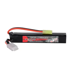 Factory Hot Sale High Quality Li-Ion Battery 25C 3S Lipo Battery 1300mah 11.1v For Airsoft /Gun/RC Model