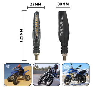 ไฟเลี้ยว LED หน้ารถมอเตอร์ไซค์ LiuHJG รุ่นจีน 12V สำหรับยามาฮ่า ซูซูกิ ทุกรุ่น - Product Image 3