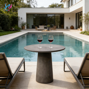 Table en béton à <span class=keywords><strong>prix</strong></span> de gros pour l'extérieur, mobilier de jardin, décoration maison et jardin, GRC, nouveau design - Product Image 1
