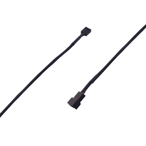 컴퓨터 <span class=keywords><strong>CPU</strong></span> 케이스 팬용 나일론 꼰 <span class=keywords><strong>PWM</strong></span> 팬 4 핀 암-수 전원 연장 케이블 - Product Image 2