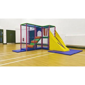 Équipement modulaire d'aire de jeux intérieure pour enfants Cadre de jeu souple de bas niveau avec <span class=keywords><strong>mini</strong></span> caractéristiques mobiles pour les fêtes et les locations - Product Image 2