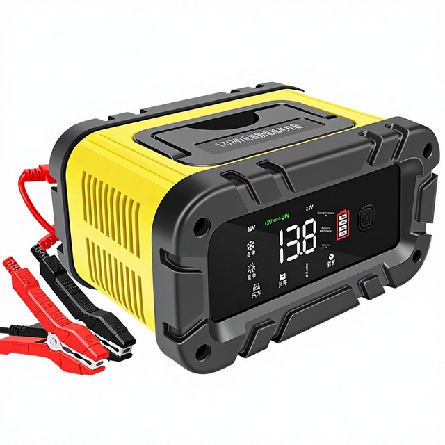 Truck Motorcycle Car Battery Charger 12V 24V 20A Smart Automatic Fast Universal Lifepo4 EFB Lead Acid 12V 24V Battery Charger