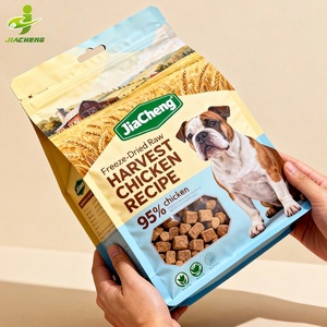 Sachet d'emballage alimentaire pour animaux de compagnie à fond plat et soufflet latéral, personnalisable, 1kg, 1.5kg, 2kg, 5kg, 10kg, 10lb, 15lb, 20lb, pour aliments pour chats et chiens - Product Image 2