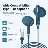 Écouteurs USB C pour iPhone 15 Pro Max écouteurs filaires de type c avec contrôle du volume du micro casque intra-auriculaire pour Samsung S23 S22 S21